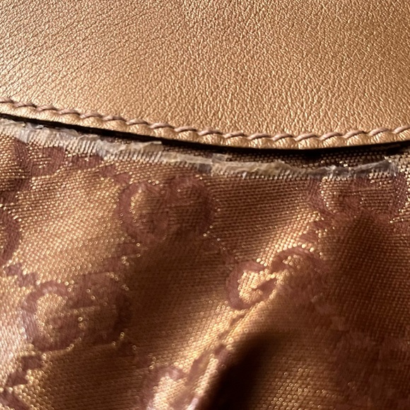 Authentic Gucci D-Ring Gold Hobo Bag - Picture 8 of 9